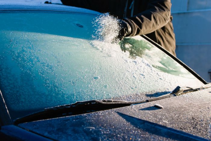 Husky Car Windscreen Snow Frost Ice Scraper with Soft Grip + De