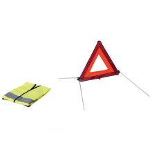 Sumex Warning Triangle & High Vis Jacket Emergency Breakdown Car Travel Kit