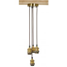 Antique Gold Quad Pendant Cord Light Set Decorative Home Indoor Lighting