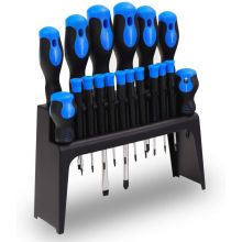 Streetwize Screwdriver Set with Stand and Magnetised tips (18 Pieces)
