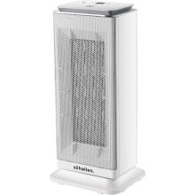Schallen Floor Standing PTC Ceramic Heater Warm and Cool White Air Fan with 24 Hour Timer, Remote Control and LCD Display