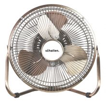 Schallen Small 9" Metal High Velocity Cold Air Circulator Adjustable Floor Fan with 3 Speed Settings