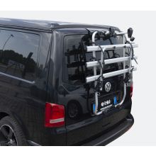 Menabo Shadow Lightweight Aluminium Silver 3 Bike Holder Cycle Carrier to fit VW T5