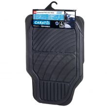 Sumex Universal Carat Durable 5mm Thick Rubber Car Floor Mats - Black
