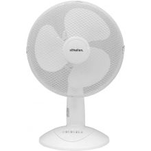 Schallen Home & Office Electric 12" 3 Speed Electric Oscillating Worktop Desk Table Air Cooling Fan - WHITE