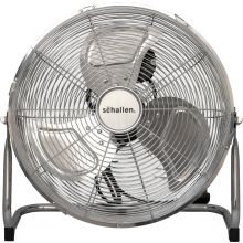 Schallen Metal High Velocity Cold Air Circulator Adjustable Floor Fan - CHROME