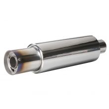 Sumex Stainless Steel Single Tube Car Exhaust Tip - Back Box Silencer