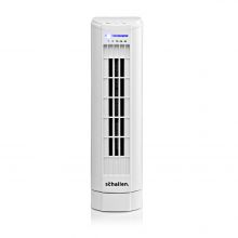 Schallen 15" Electric Air Cooling Quiet Oscillation Floor Desk Mini Tower Fan with Timer & Speed Settings - WHITE