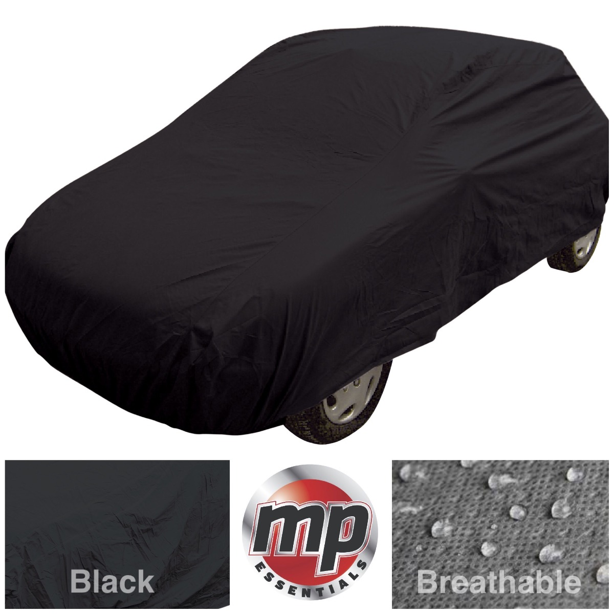 Streetwize Black Indoor & Outdoor Frost Rain Sun Protection Breathable Full Car  Cover